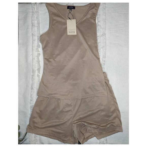 NYDJ Tank & Short Lounge Set in Taupe